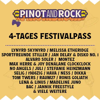 Bild: Pinot and Rock - 4-Tages-Festivaltickets