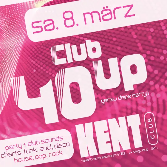 Bild: Club40Up - Hamburgs moderne Clubparty