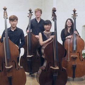 Bild: Oktobass – 8 Kontrabässe