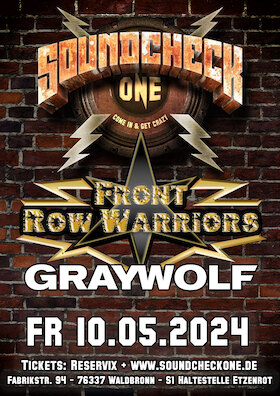 Front Row Warriors Graywolf Fr. 10.05.2024 um 19 00 Uhr