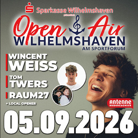 Bild: WILHELMSHAVEN OPEN AIR - Wincent Weiss, Tom Twers, Raum27