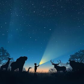 Bild: Wenn die Tiere schlafen gehen…