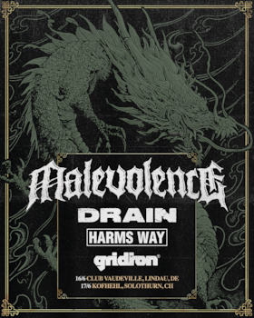 Bild: Malevolence + Drain + Harms Way + Gridiron