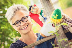 Bild: Kasperl und XL Schuh