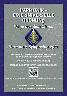Bild: Harmonik – eine universelle Ordnung, Wege aus dem Chaos, Symposion 2026 - Tagespreis (Sonntag der 12.07.)