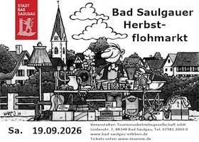 Bild: Großer Bad Saulgauer Herbstflohmarkt Samstag 19.09.2026