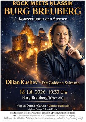 Bild: Dilian Kushev – Pop & Rock Konzert „Die Liebe ebnet die Welt“ - Rock meets Klassik