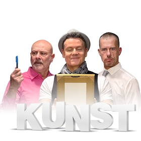 Bild: Kunst - Komödie von Yasmina Reza - mit Jim Phetterplace, Lars Ruth, Anselm Wittenstein