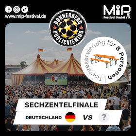 Bild: Public Viewing am Donnerberg – Sechzehntelfinale – Deutschland vs. [GEGNER] – Pre-Party mit Live-Coverband