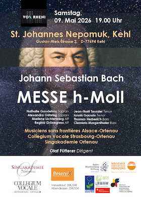 Bild: Vox Rheni - Kultur im Herzen Europas - Bach: Messe h-Moll