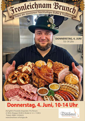 Bild: Brunch im Brauhaus - Fronleichnam-Brunch im Brauhaus