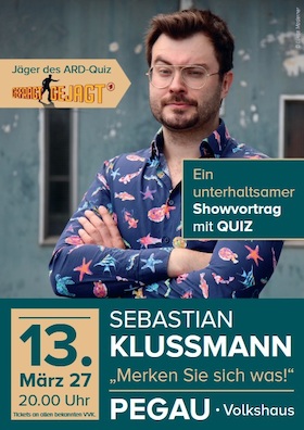 Bild: Sebastian Klussmann - Merken Sie sich was! - "Merken Sie sich was!" Showvortrag mit Witz und Quiz