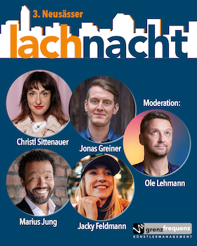 Bild: 3. Neusässer Lachnacht - mit Jonas Greiner, Christl Sittenauer, Marius Jung & Jacky Feldmann