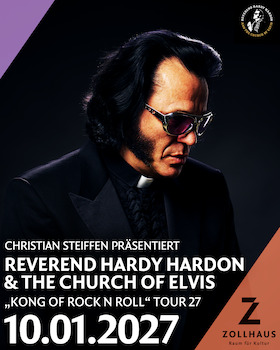 Bild: Reverend Hardy Hardon and the Church of Elvis - The Kong of Rock´n Roll Mission to Leer