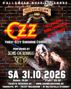 Bild: OZZ Halloween Night – Ozzy Tribute by SONS OF SOUNDS + DJ Eddy Aftershow Party