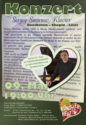 Bild: Klavier-Konzert Sergey Smirnov - Beeothoven, Copin, Liszt
