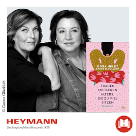 Bild: Zwei Frauen. Zu viel sitzen. Ein Abend zum Lachen.