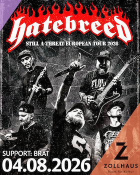Bild: Hatebreed - Support: BRAT