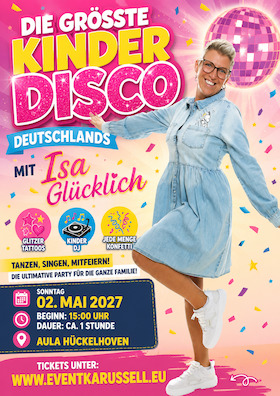 Bild: Die größte KinderDisco Deutschlands kommt nach Hückelhoven