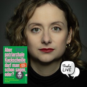 Bild: Alexandra Zykunov liest „Aber patriarchale Kackscheiße darf man schon sagen, oder?“
