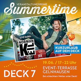 Bild: Norman Keil meets Summertime auf dem Deck 7 | Willst du mit mir gehen - Tour 2026