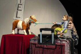 Bild: die exen „Pony im Koffer“