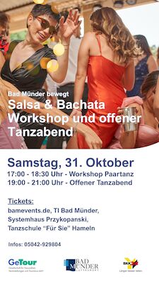 Bild: Salsa & Bachata - Workshop und offener Tanzabend