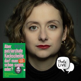 Bild: Alexandra Zykunov liest „Aber patriarchale Kackscheiße darf man schon sagen, oder?“