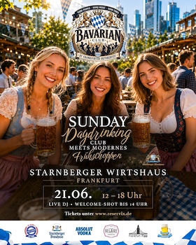 Bild: BAVARIAN CLUB - Frühschoppen + Sunday Daydrinking mit DJ + WM Übertragung ab 18.30 Uhr