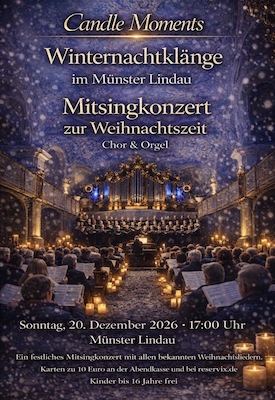 Bild: Mitsingkonzert zur Weihnachtszeit – Winternachtklänge im Münster Lindau