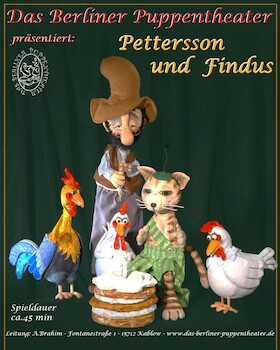 Bild: Figurentheater in der CD-Kaserne: Pettersson und Findus - Gespielt vom Berliner Puppentheater
