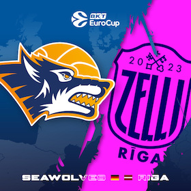 Bild: Rostock Seawolves vs. Riga Zeli
