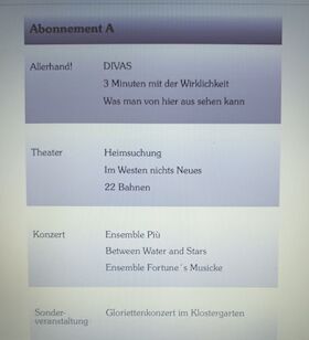Bild: Abonnement A 2026/27