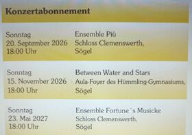 Bild: Konzertabonnement 2026/27