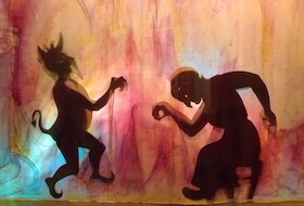Bild: Schattentheater - Der Teufel mit den drei goldenen Haaren