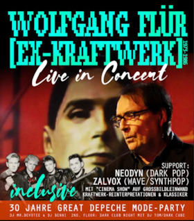 Bild: Wolfgang Flür (ex-Kraftwerk 1973-1986) live & Support - Präsentiert von Depeche Mode Fan Base Berlin, Orkus, Northern Art Music u.a.