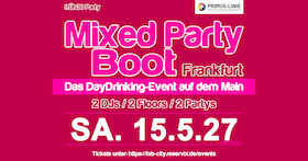 Bild: Mixed Party Boot Frankfurt - Das Daydrinking Event auf dem Main