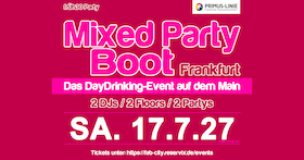 Bild: Mixed Party Boot Frankfurt - Das Daydrinking Event auf dem Main