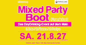 Bild: Mixed Party Boot Frankfurt - Das Daydrinking Event auf dem Main