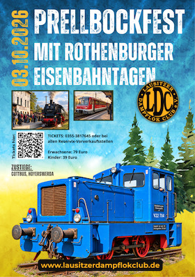 Bild: Zum Prellbockfest und den Rothenburger Eisenbahntagen