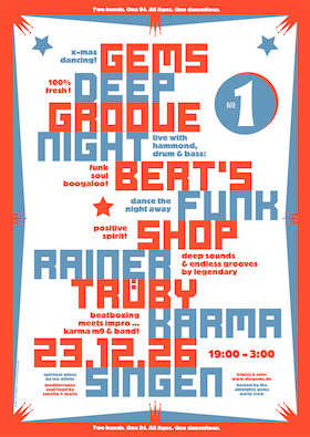 Bild: Deep Groove Night No.1 - Bert's Funk Shop | Rainer Trüby | Karma & Band