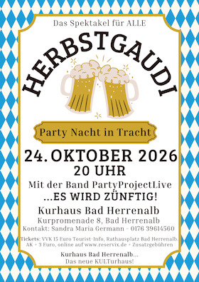 Bild: Herbstgaudi - Party Nacht in Tracht