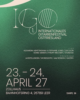 Bild: 1. internationales Gitarrenfestival Ostfriesland - Gitarrenfestival - Workshop "Flatpicking"