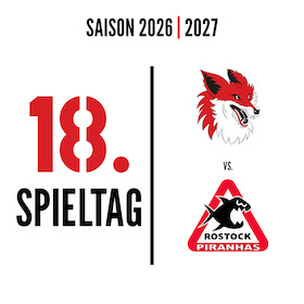 Bild: 18. Spieltag: Füchse Duisburg - Rostock Piranhas