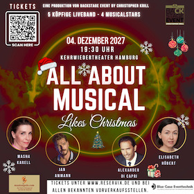 Bild: All About Musical - Likes Christmas - mit Jan Ammann, Masha Karell, Alexander Di Capri und Elisabeth Hübert