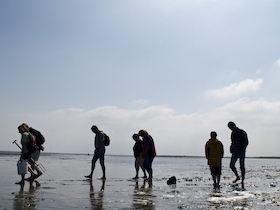 Bild: Winter - Wattführung im Nordseebad Otterndorf