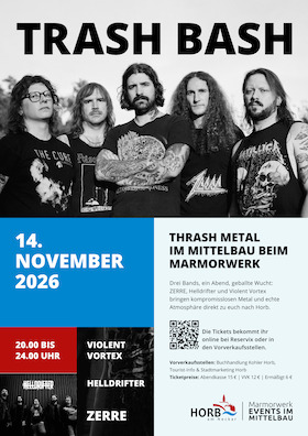 Bild: Events im Mittelbau beim Marmorwerk - TRASH BASH - THRASH METAL Konzert