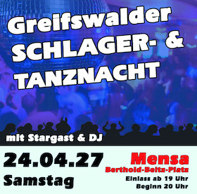 Bild: Greifswalder Schlager- und Tanznacht - mit DJ und Stargast