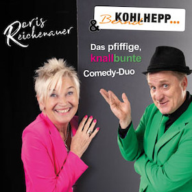 Bild: Das pfiffige, knallbunte Comedy-Duo, Doris Reichenauer & Bernd Kohlhepp