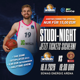 Bild: Studi-Night 18.11. (SKYLINERS vs Umana Reyer Venice)